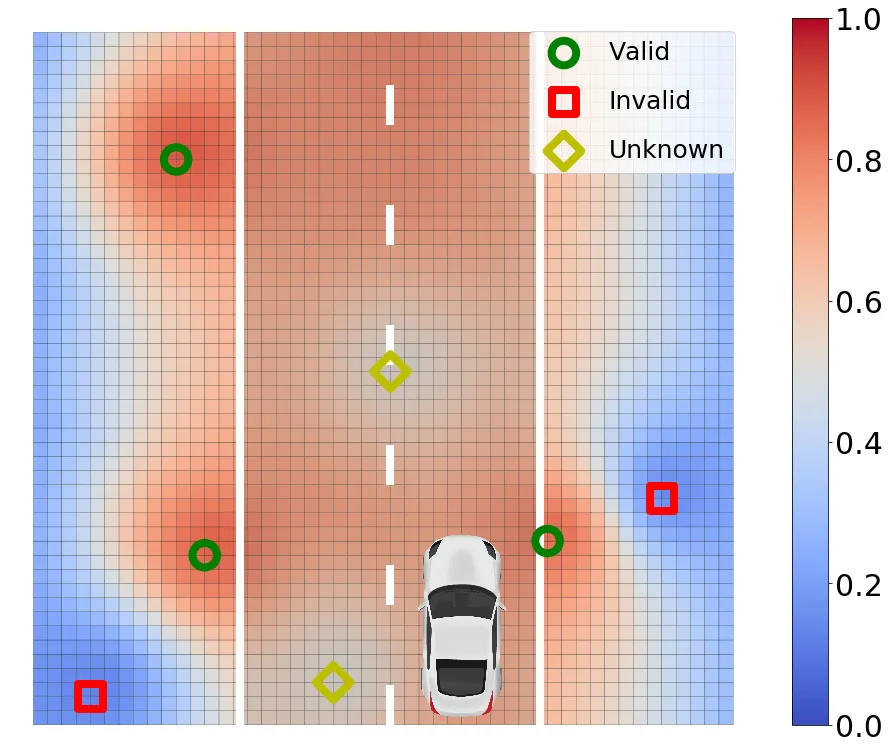 Spatial and temporal correlation approach for map validation